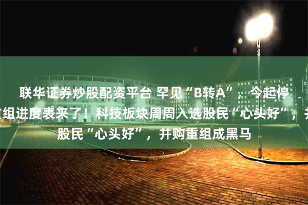 联华证券炒股配资平台 罕见“B转A”，今起停牌！A股并购重组进度表来了！科技板块周周入选股民“心头好”，并购重组成黑马